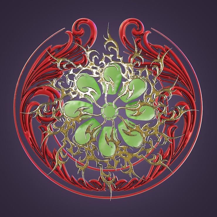 PSD rendu 3d tribal