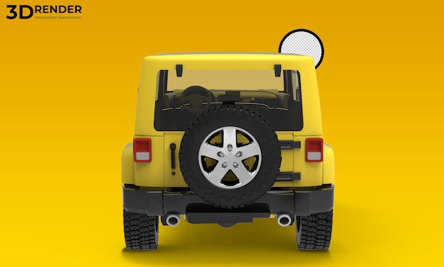 Rendu 3d Véhicule Tout-terrain Ou Jeep Fond Transparent