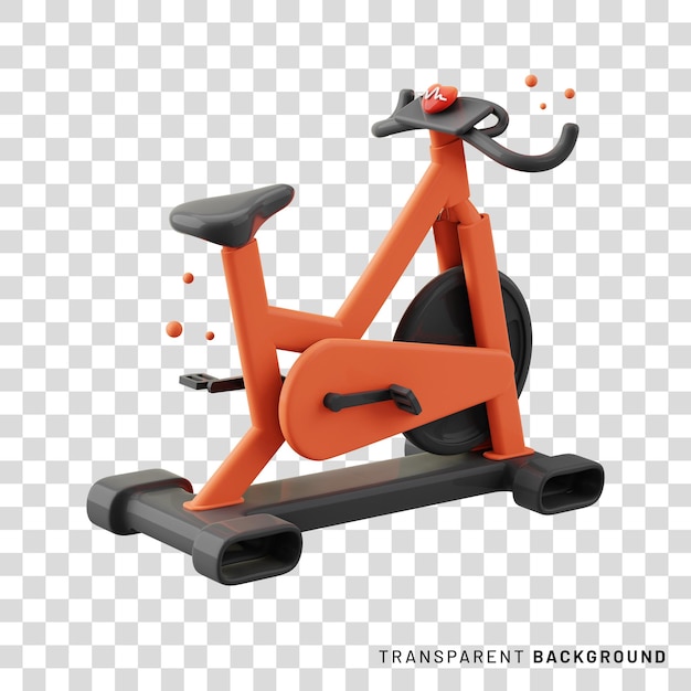 Rendu 3D d'un vélo de fitness