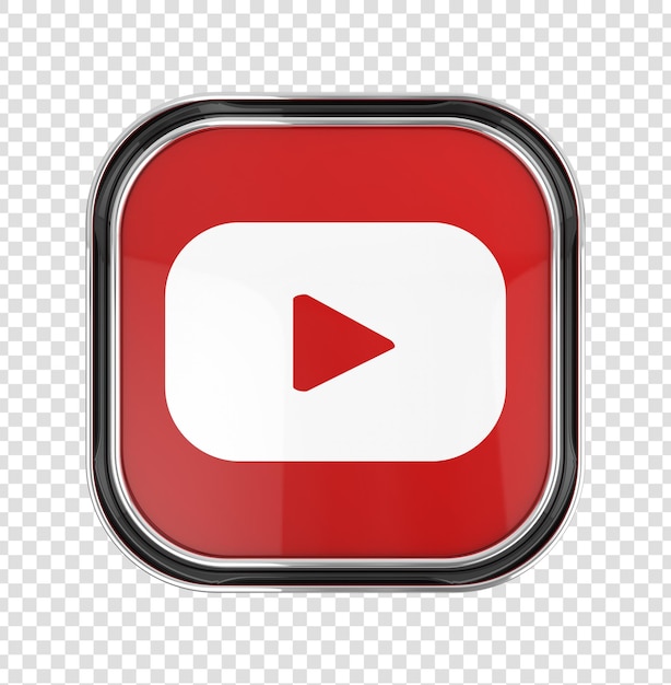 Rendu 3d Youtube des médias sociaux