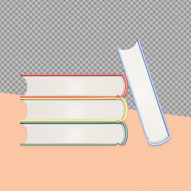 Rendu De Conception De Livre De Dessin Animé 3d Isolé