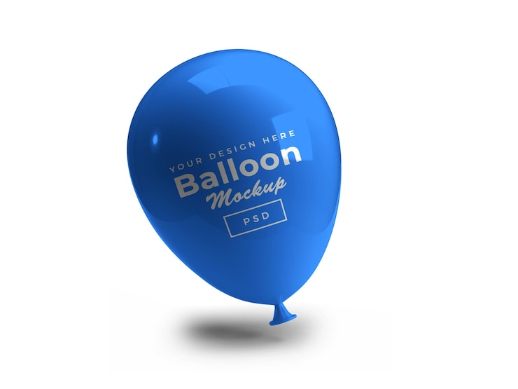 PSD rendu de conception de maquette 3d ballon isolé