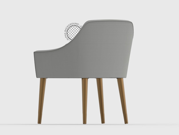 PSD rendu de créateur de scène de fauteuil 3d isolé pour des projets de design d'intérieur ou de décoration