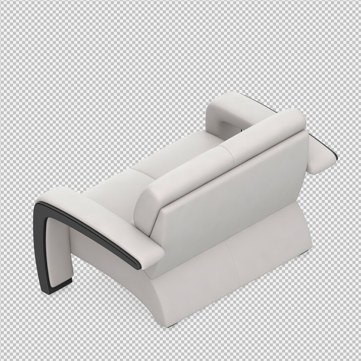 PSD rendu isométrique canapé 3d
