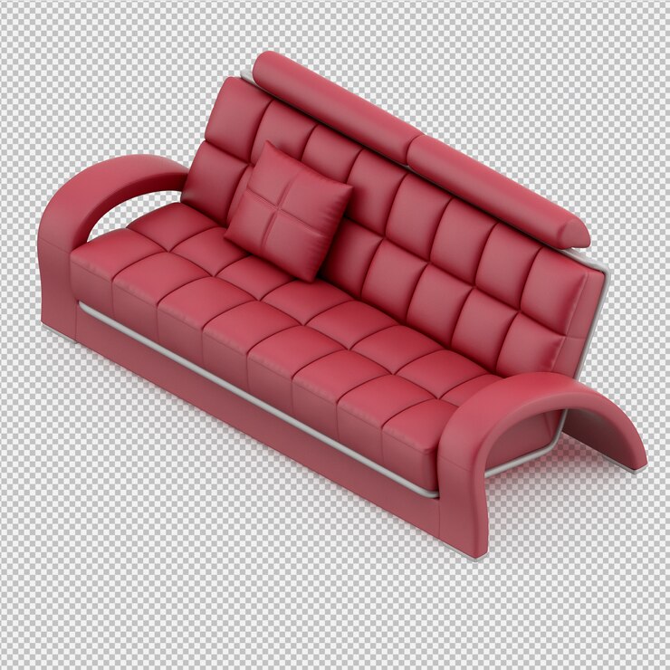 PSD rendu isométrique canapé 3d