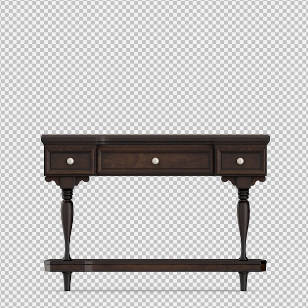 Rendu isométrique du cabinet 3D