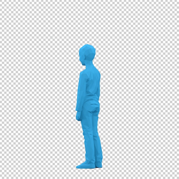 PSD rendu isométrique kid 3d