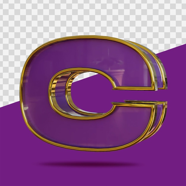 Rendu de lettrage 3d réaliste