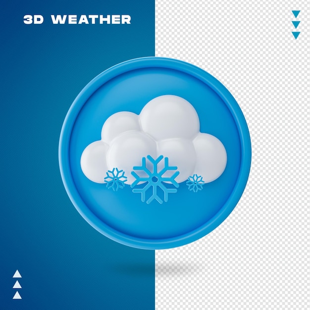 PSD rendu météo 3d isolé