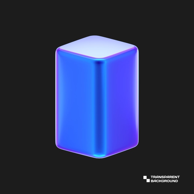 RENDU D'OBJET MÉTAL VIOLET ABSTRAIT 3D