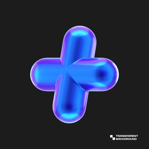 PSD rendu d'objet métal violet abstrait 3d