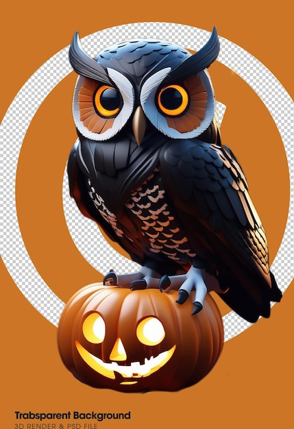 Rendu PSD 3D Halloween heureux