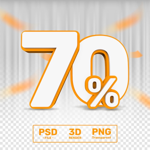 Rendu De Texte 3d à 70 %