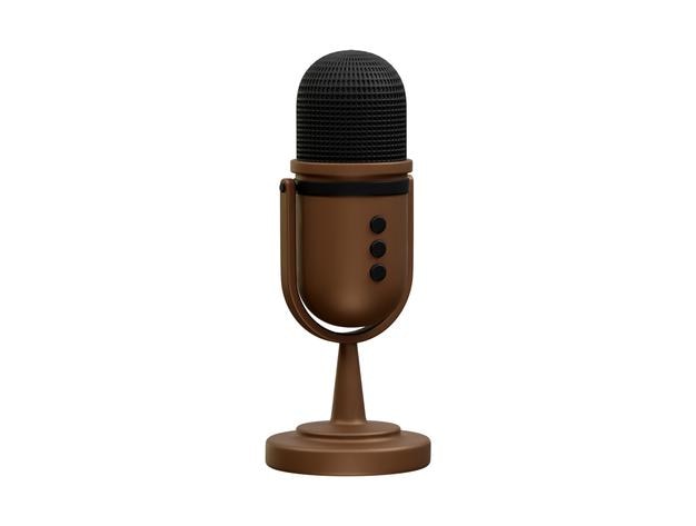 Le rendu vectoriel de l'icône 3D du microphone