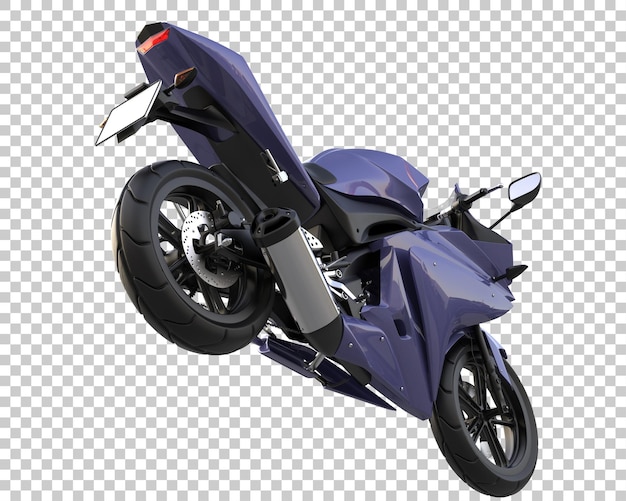 Rennrad auf transparentem Hintergrund. 3D-Rendering - Abbildung
