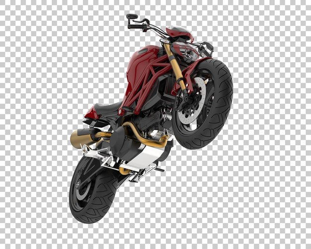 Rennrad auf transparentem Hintergrund. 3D-Rendering - Abbildung