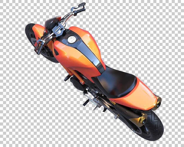 Rennrad auf transparentem Hintergrund. 3D-Rendering - Abbildung