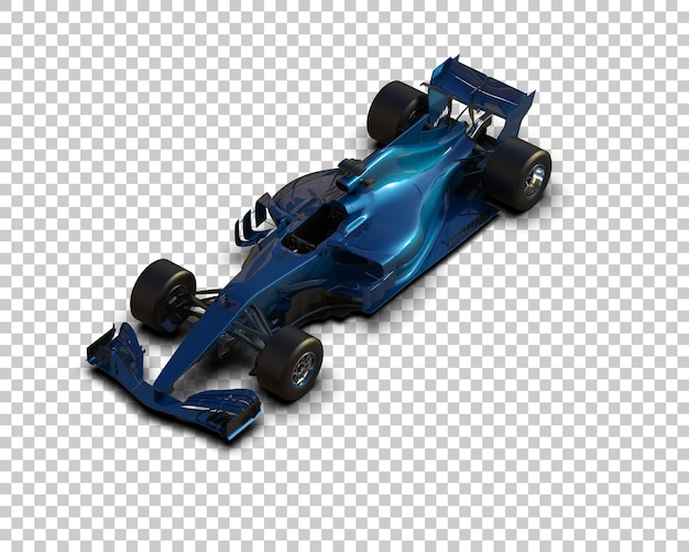 Rennwagen isoliert auf dem Hintergrund 3D-Rendering-Illustration