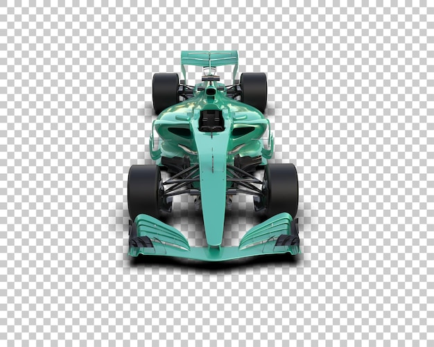 Rennwagen isoliert auf dem Hintergrund 3D-Rendering-Illustration