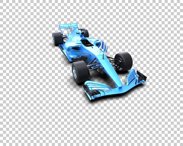 Rennwagen isoliert auf dem Hintergrund 3D-Rendering-Illustration