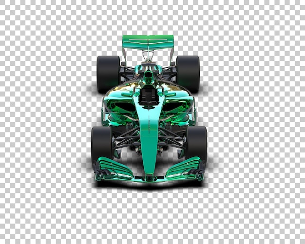 Rennwagen isoliert auf dem Hintergrund 3D-Rendering-Illustration