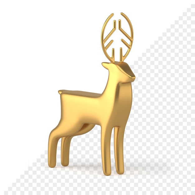 Reno de navidad icono 3d