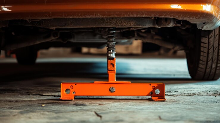 PSD reparación de automóviles jack naranja de apoyo del tren de aterrizaje del vehículo