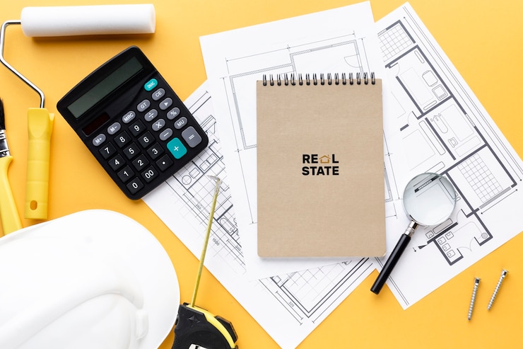 PSD reparando ferramentas com maquete do bloco de notas