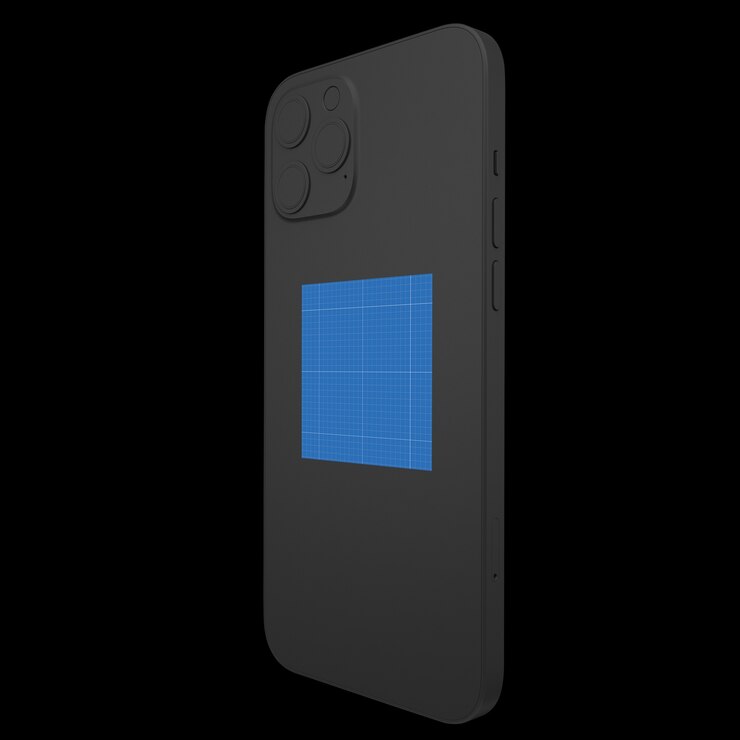 PSD réplica negra de smartphone