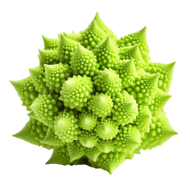 Repolho romanesco em fundo transparente