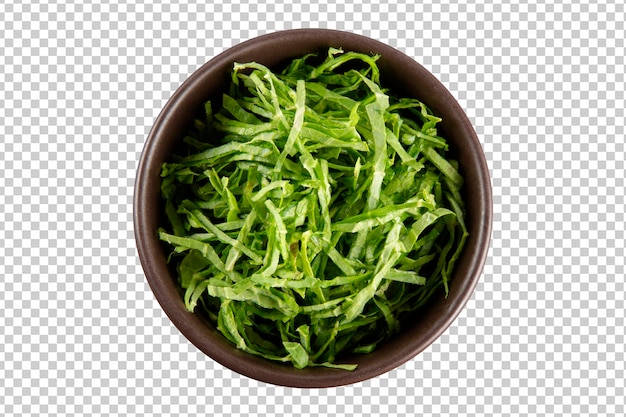 Repolho verde na tigela png fundo transparente