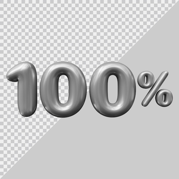 Representación 3d del 100 por ciento con estilo moderno.