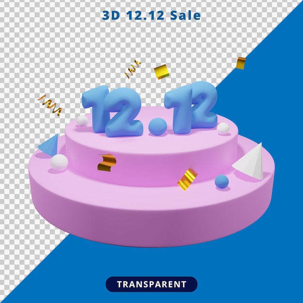 Representación 3D 12 12 venta, Ilustración