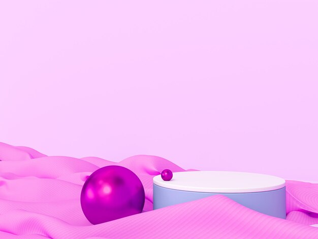 Representación 3d abstracta del diseño del podio
