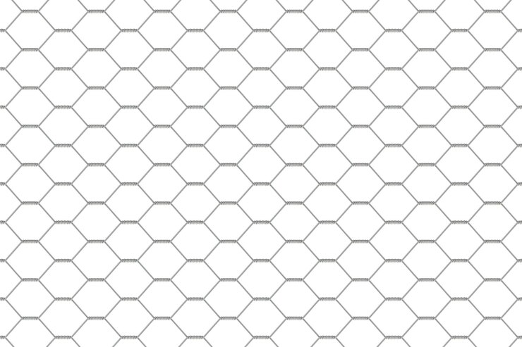 PSD representación 3d aislada en un fondo transparente de la malla de valla de la valla de enlace de cadena