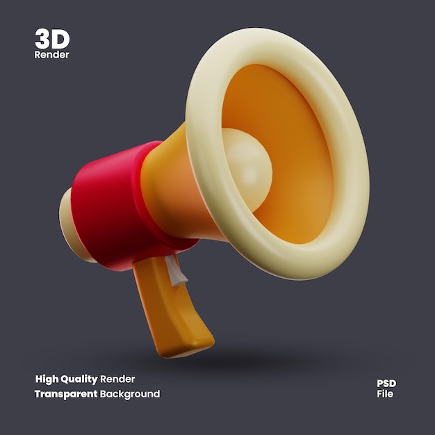 Representación 3D del altavoz de bocina