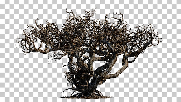 Representación 3D del árbol de la muerte de miedo