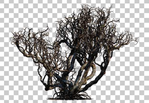 Representación 3D del árbol de la muerte de miedo