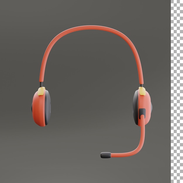 PSD representación 3d de auriculares