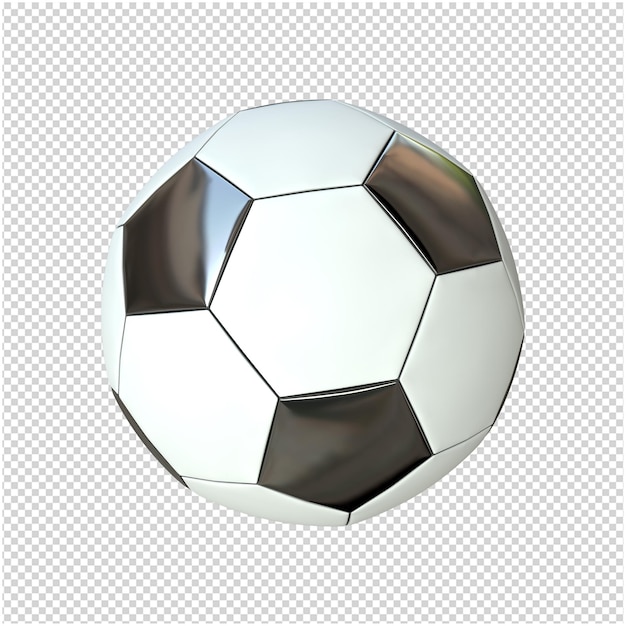 PSD representación 3d de balón de fútbol