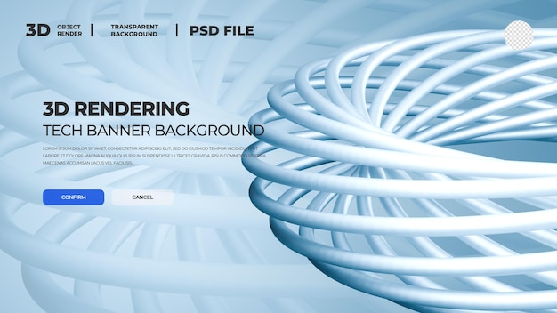Representación en 3D de la bandera geográfica psd bg