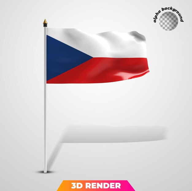 PSD representación 3d de la bandera nacional