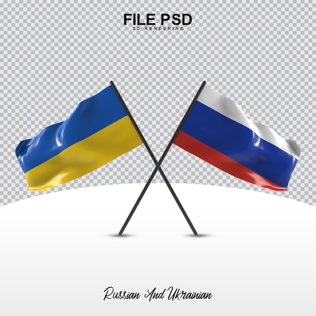 PSD representación 3d de la bandera nacional