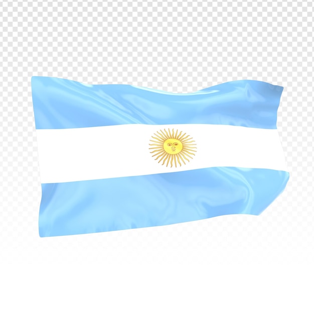 PSD representación 3d de la bandera