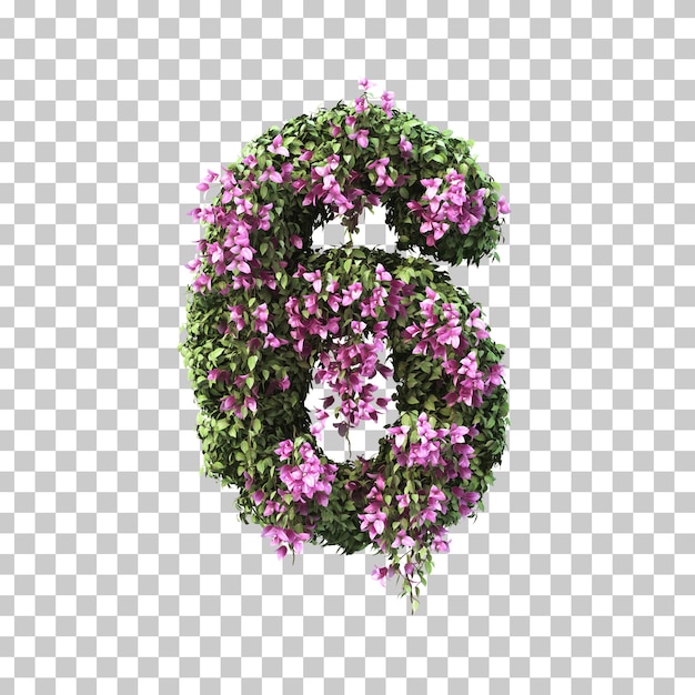 Representación 3D de buganvilla número 6
