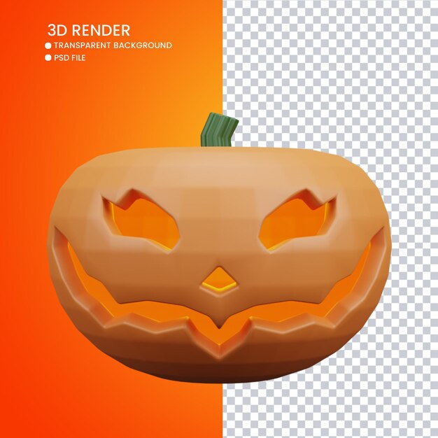 Representación 3d de calabaza