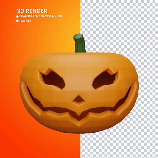 Representación 3d de calabaza