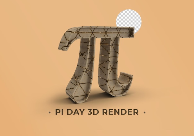 Representación 3d del día pi