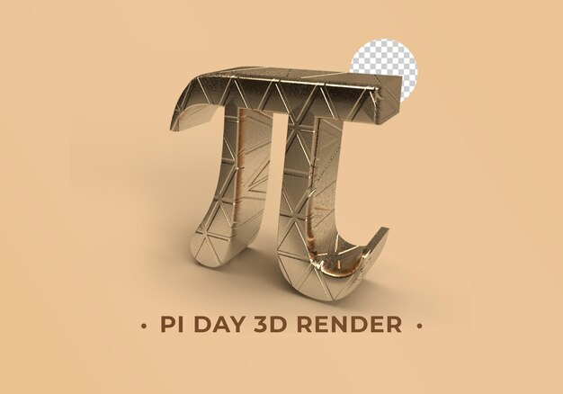 Representación 3d del día pi