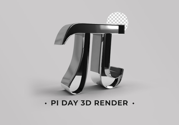 Representación 3d del día pi